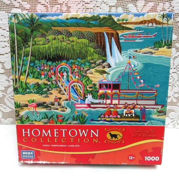 HERONIM Fern Grotto Wedding Jigsaw Puzzle 1000 Pieces Hawaii Theme Mega Puzzles - Picture 1 of 4